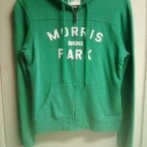 Women's & Juniors Retro Old Navy Morris Park Bronx Hoodie in Grass Green Medium
